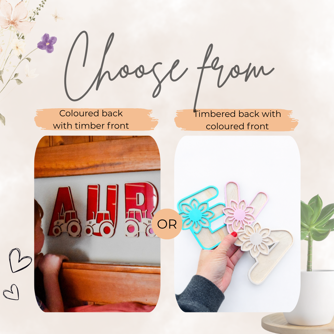Bees - Themed letters