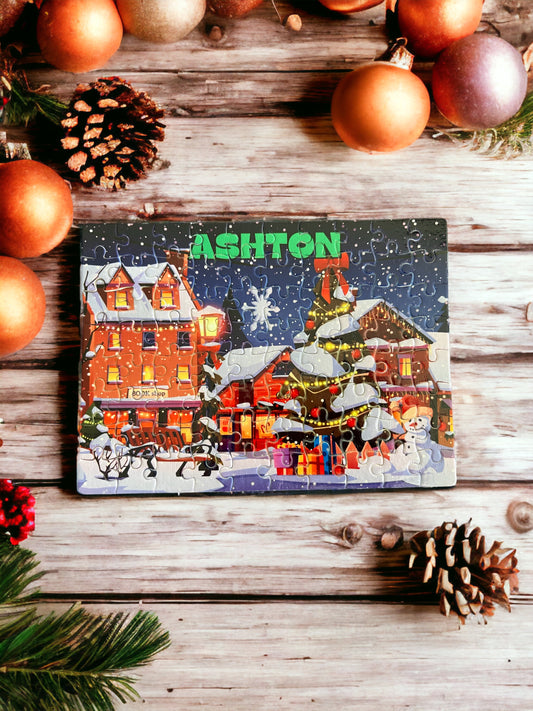 Personalised kids Christmas puzzles