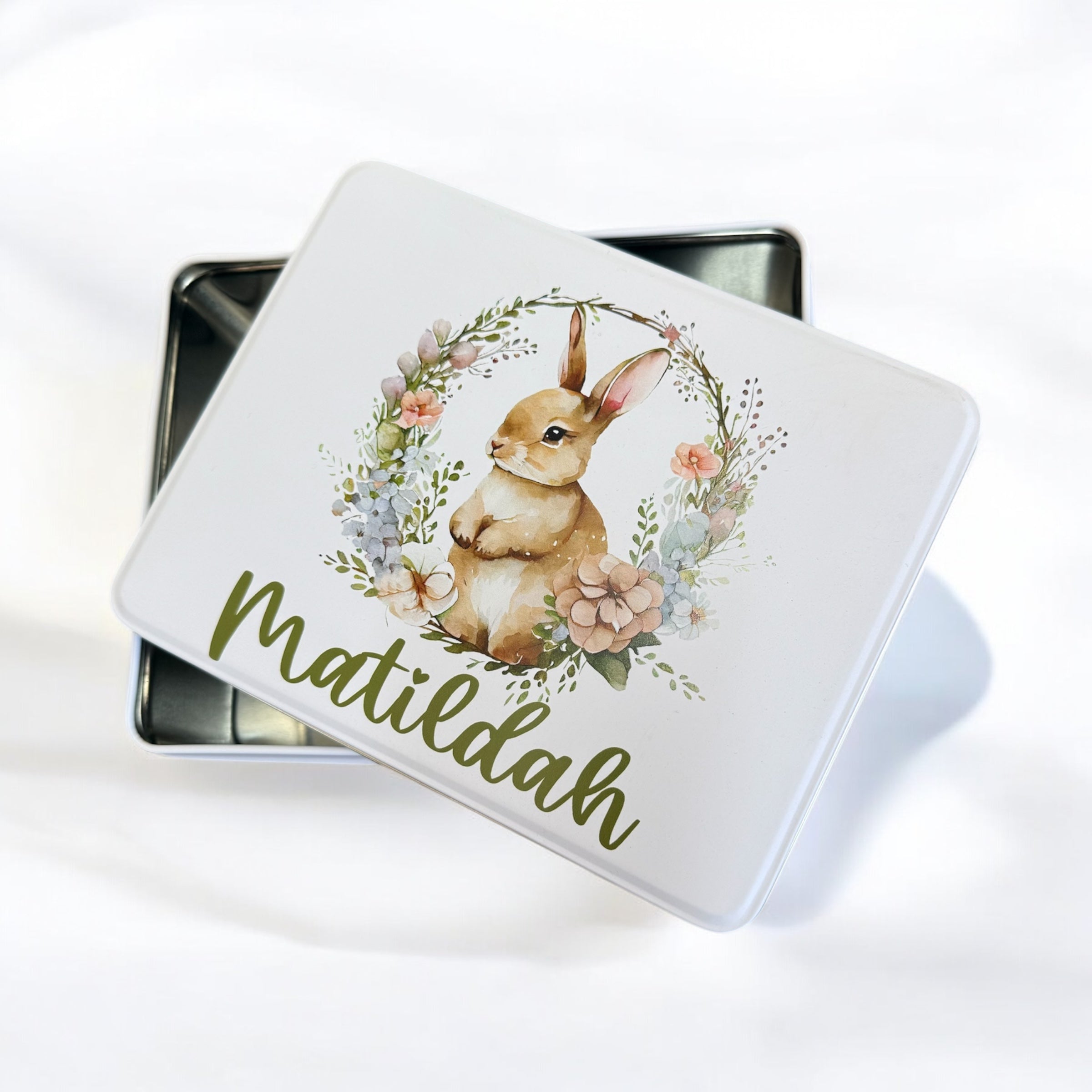 Personalised Easter tin box
