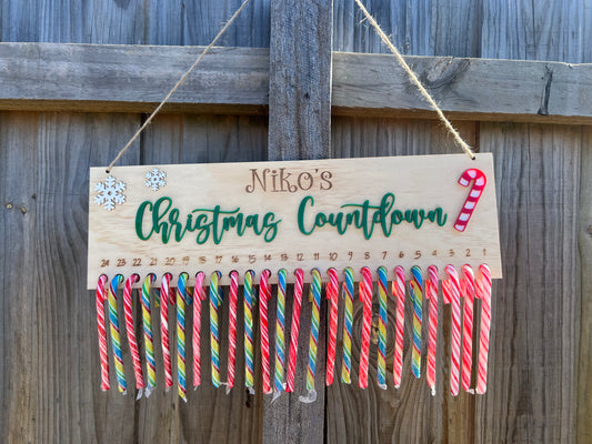 Candy cane countdown