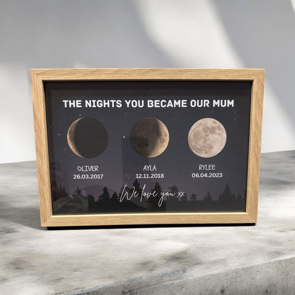 Personalised Moon Phase print