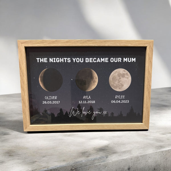 Personalised Moon Phase print