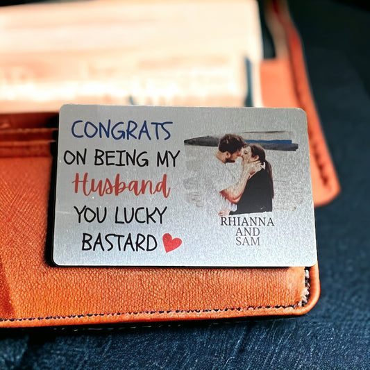 Congrats on being my (insert) wallet card - 4 Little Dreamers