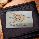 Fist bump wallet card - 4 Little Dreamers