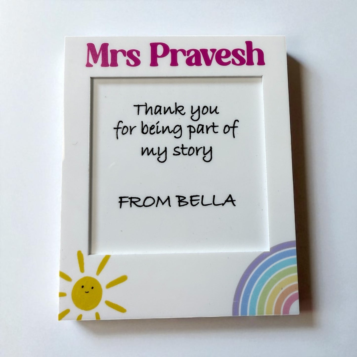 Personalised teachers sticky note holder