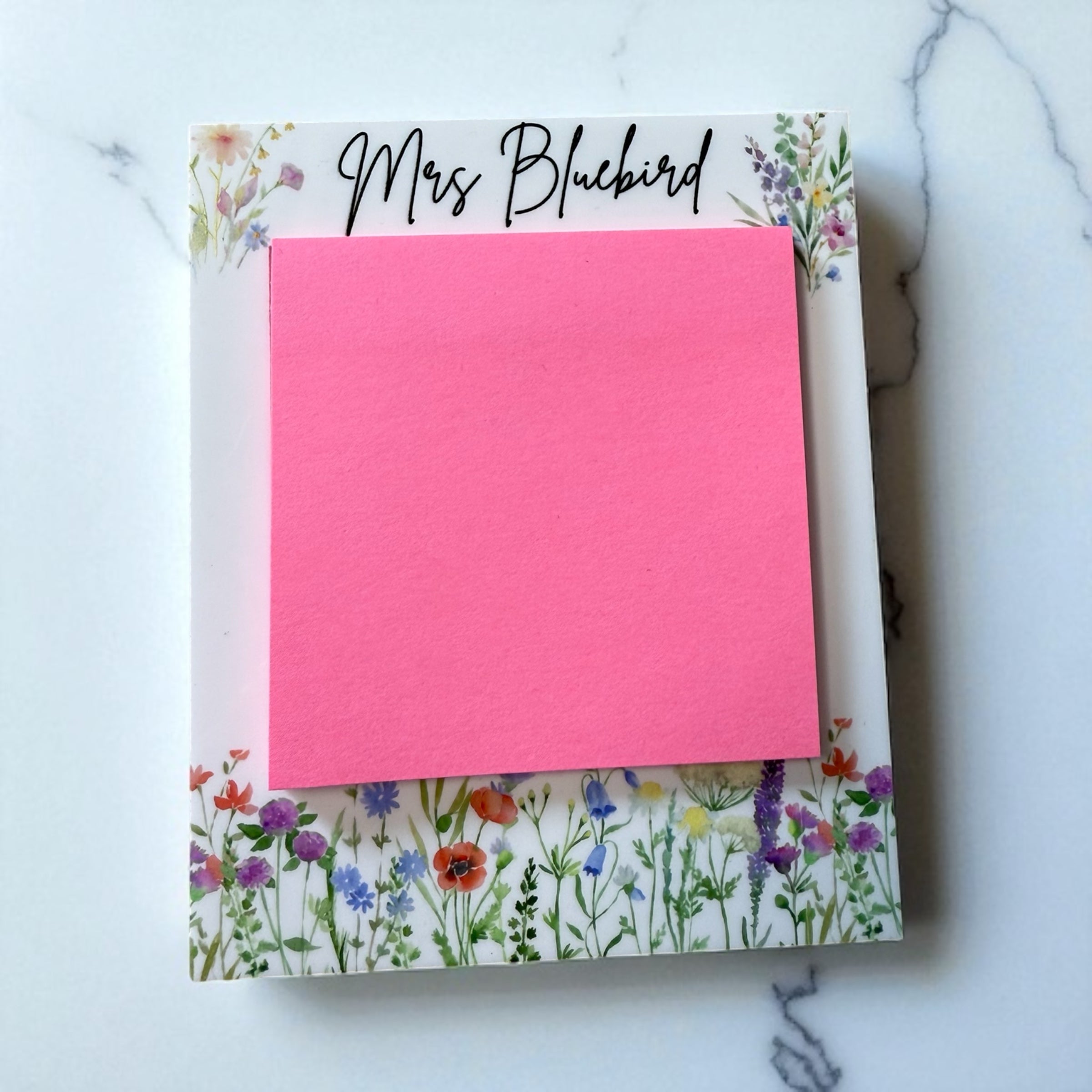 Personalised teachers sticky note holder