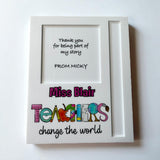 Personalised teachers sticky note & pen holder