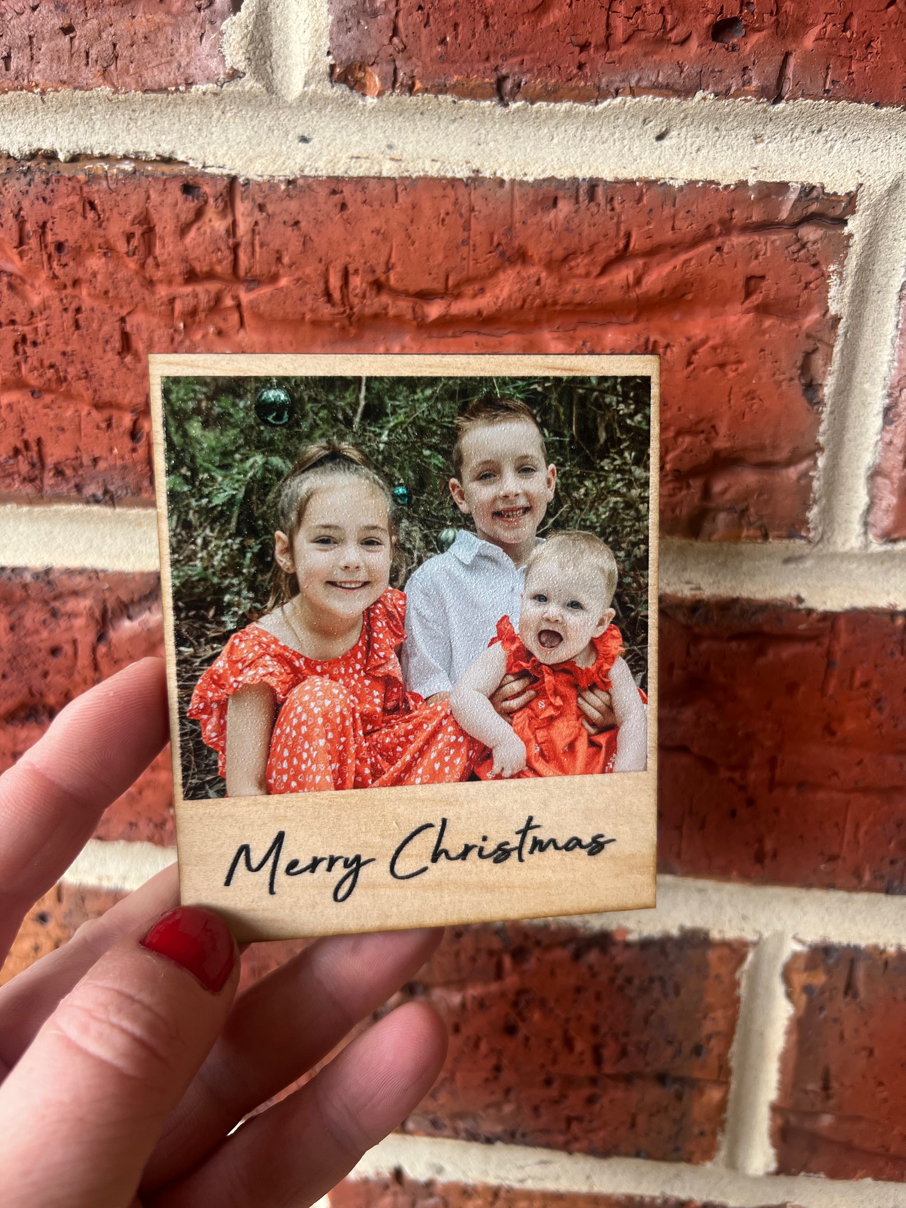 Wooden photo magnets - 4 Little Dreamers