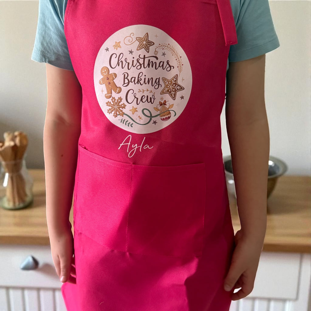Kids Christmas apron set