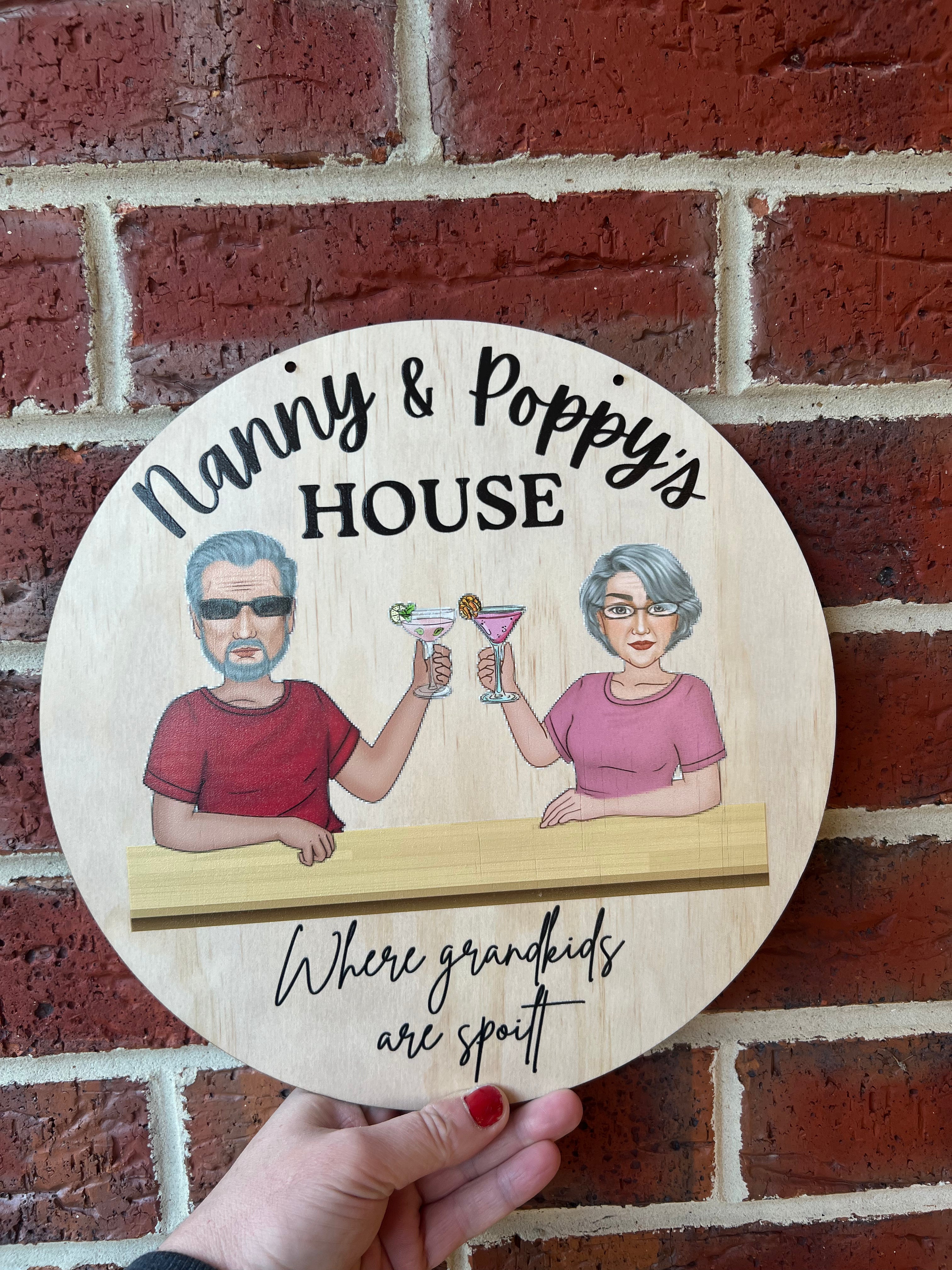 Grandparents house sign - 4 Little Dreamers