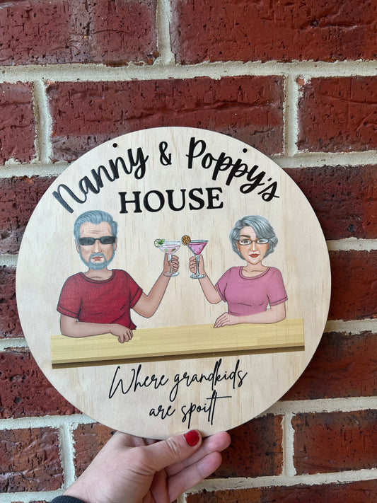 Grandparents house sign - 4 Little Dreamers