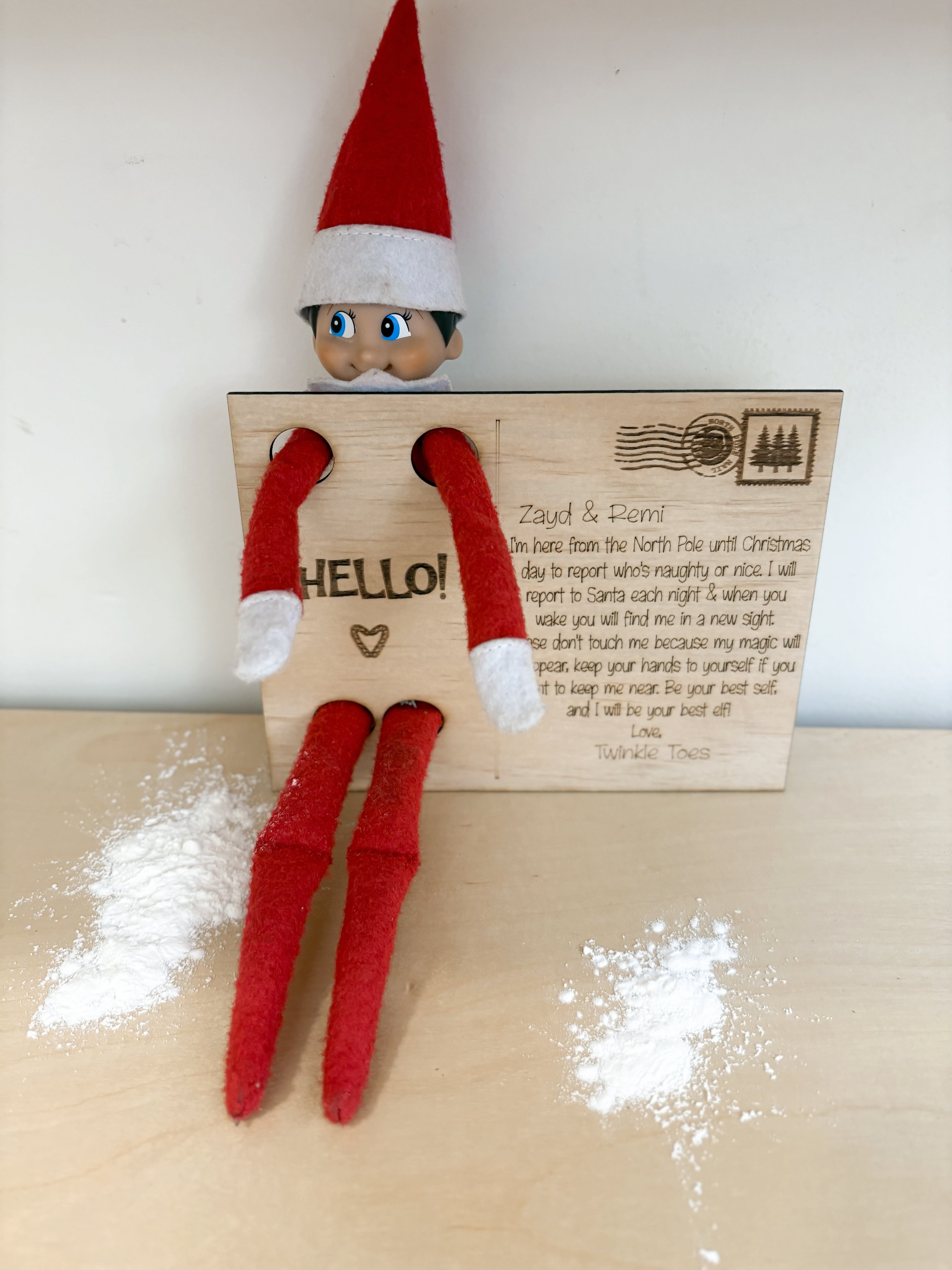 Elf prop - post card