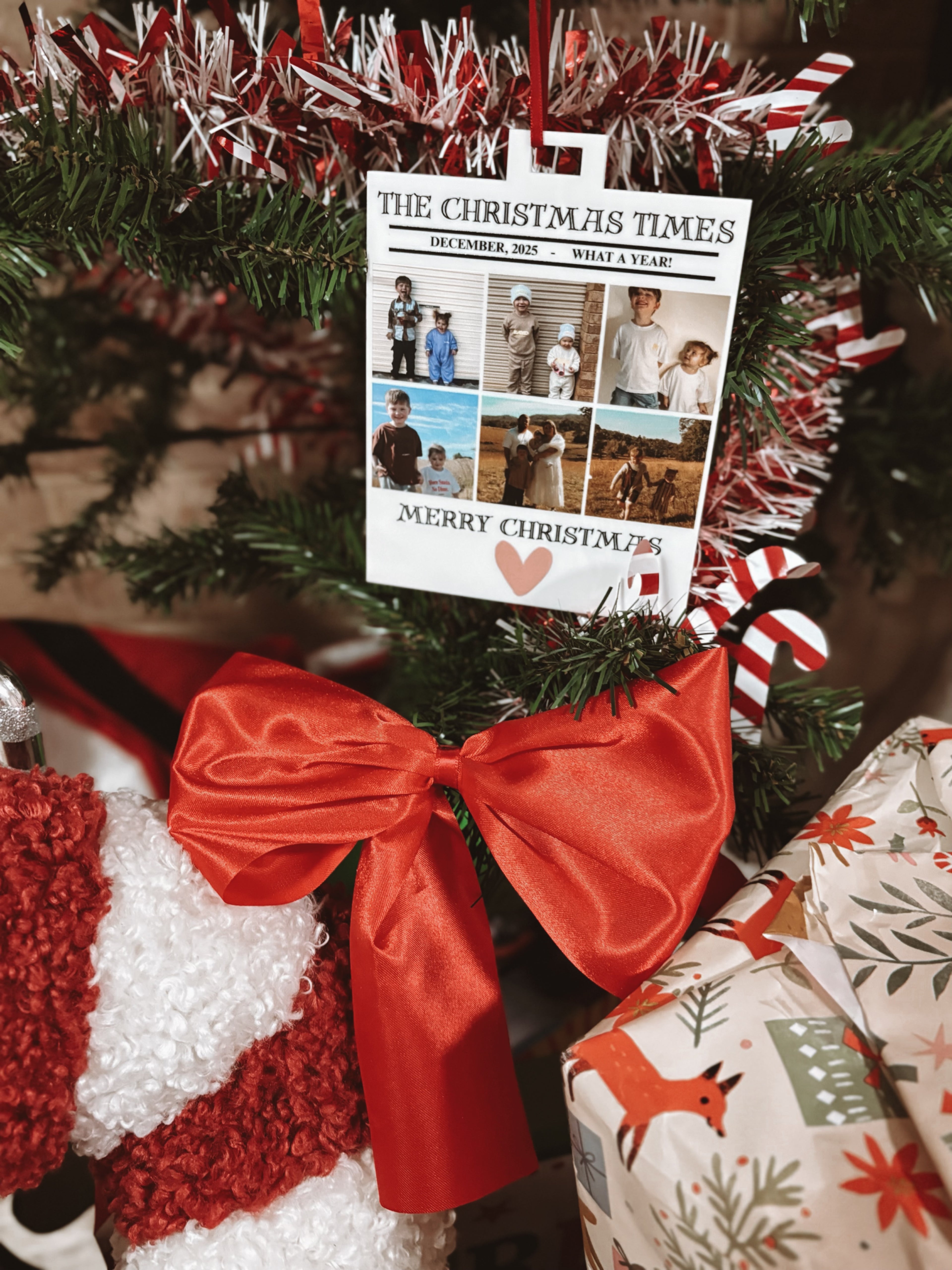 The Christmas Times - photo ornament