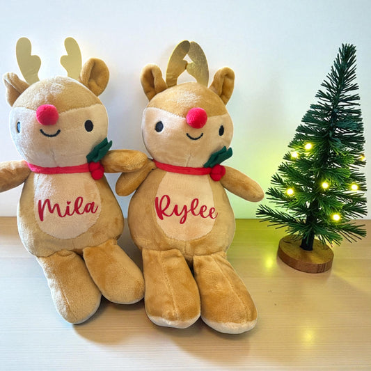 Personalised reindeer plush