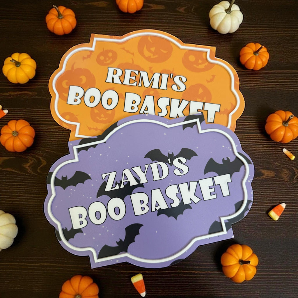 Boo Plaque Halloween Crate Panel