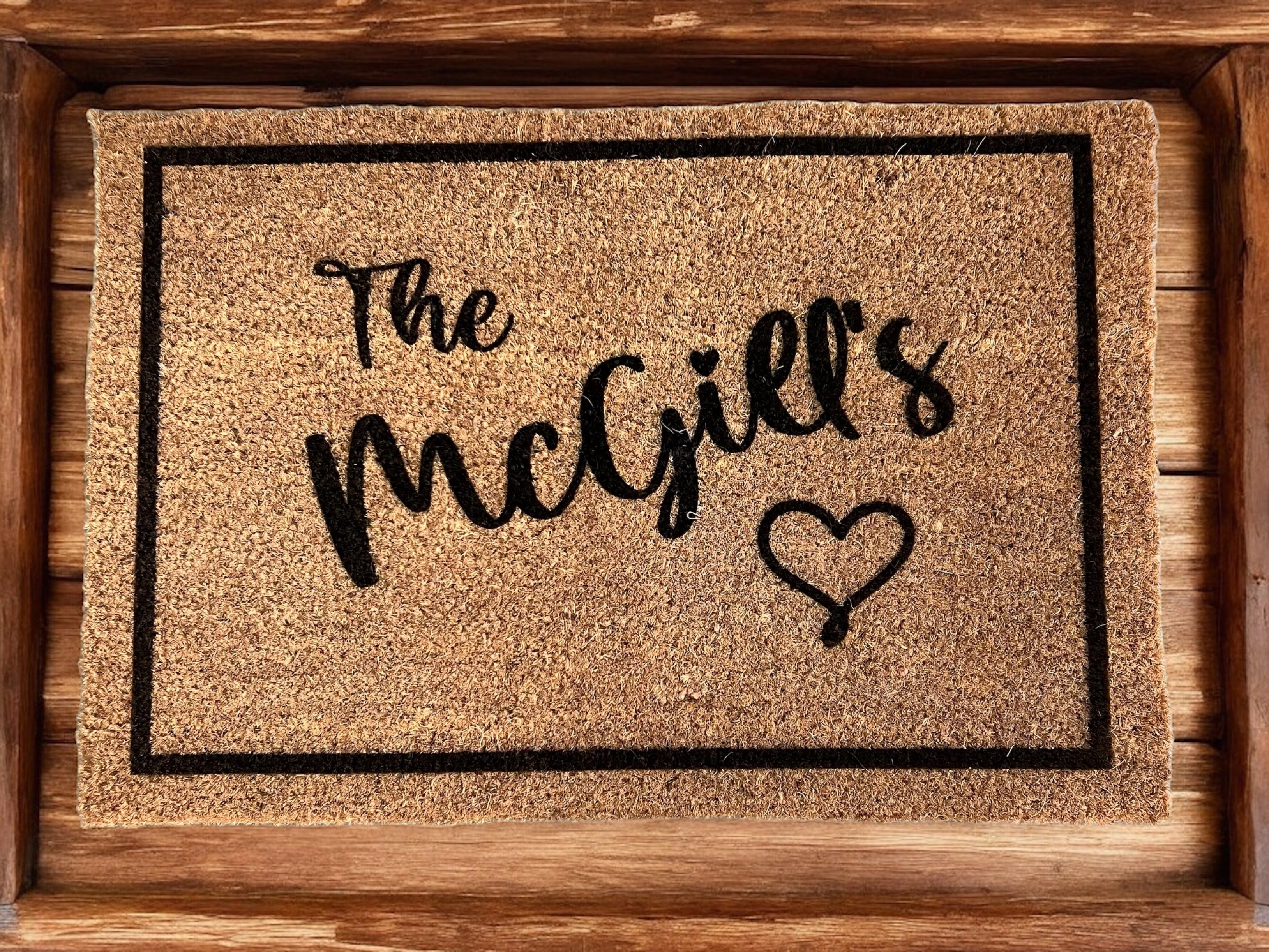 Family name - door mat - 4 Little Dreamers