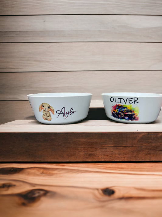 Kids personalised bowls - 4 Little Dreamers