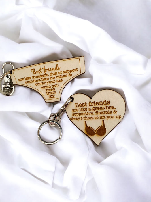 Laser engraved keyrings