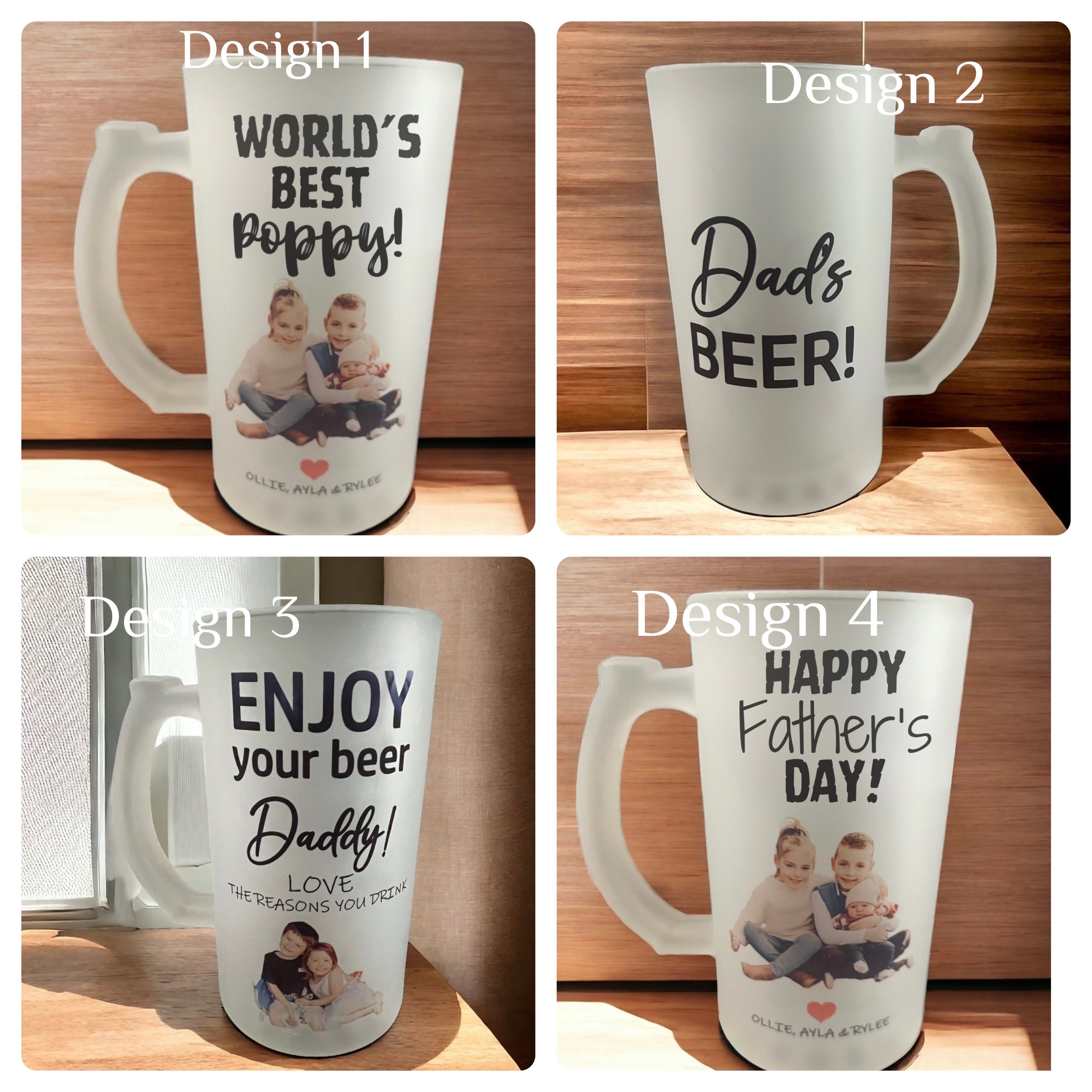 Personalised beer glass - 4 Little Dreamers