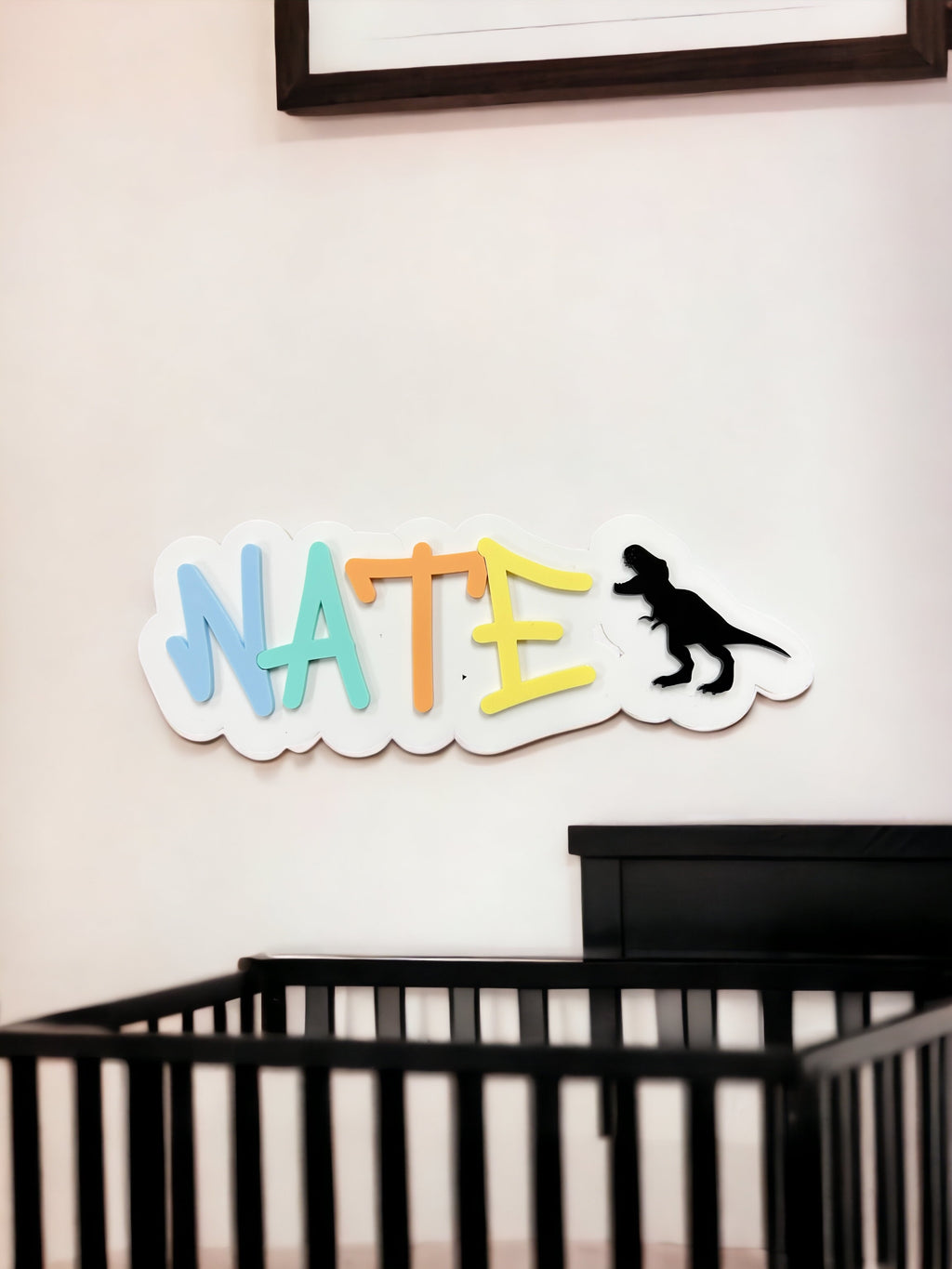 Rainbow name plaques - 4 Little Dreamers