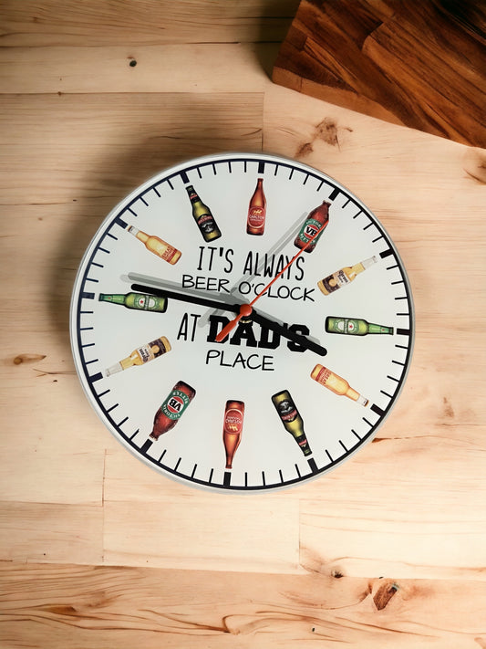 Personalised beer clock