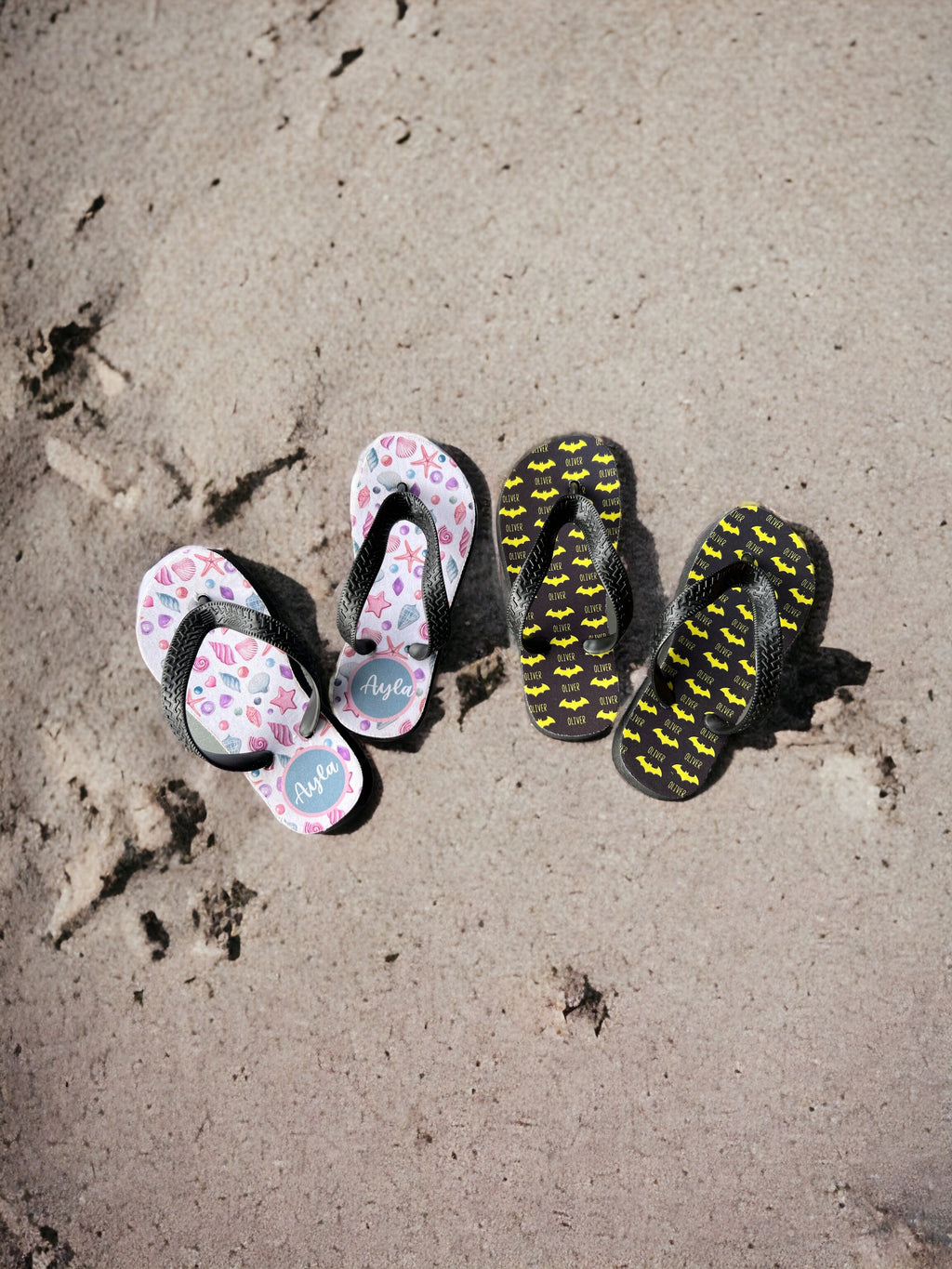 Kids personalised thongs - 4 Little Dreamers