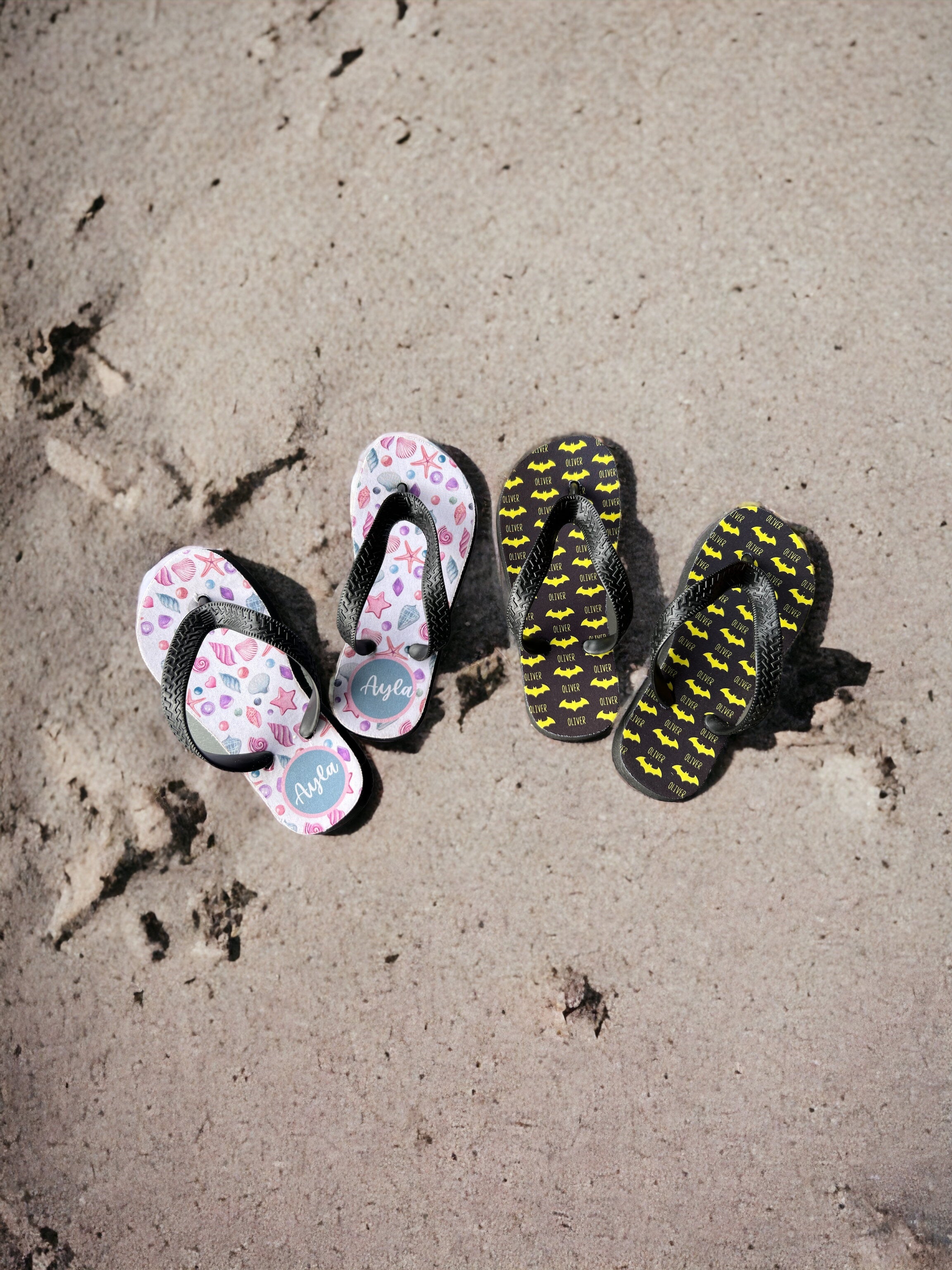 Kids personalised thongs - 4 Little Dreamers