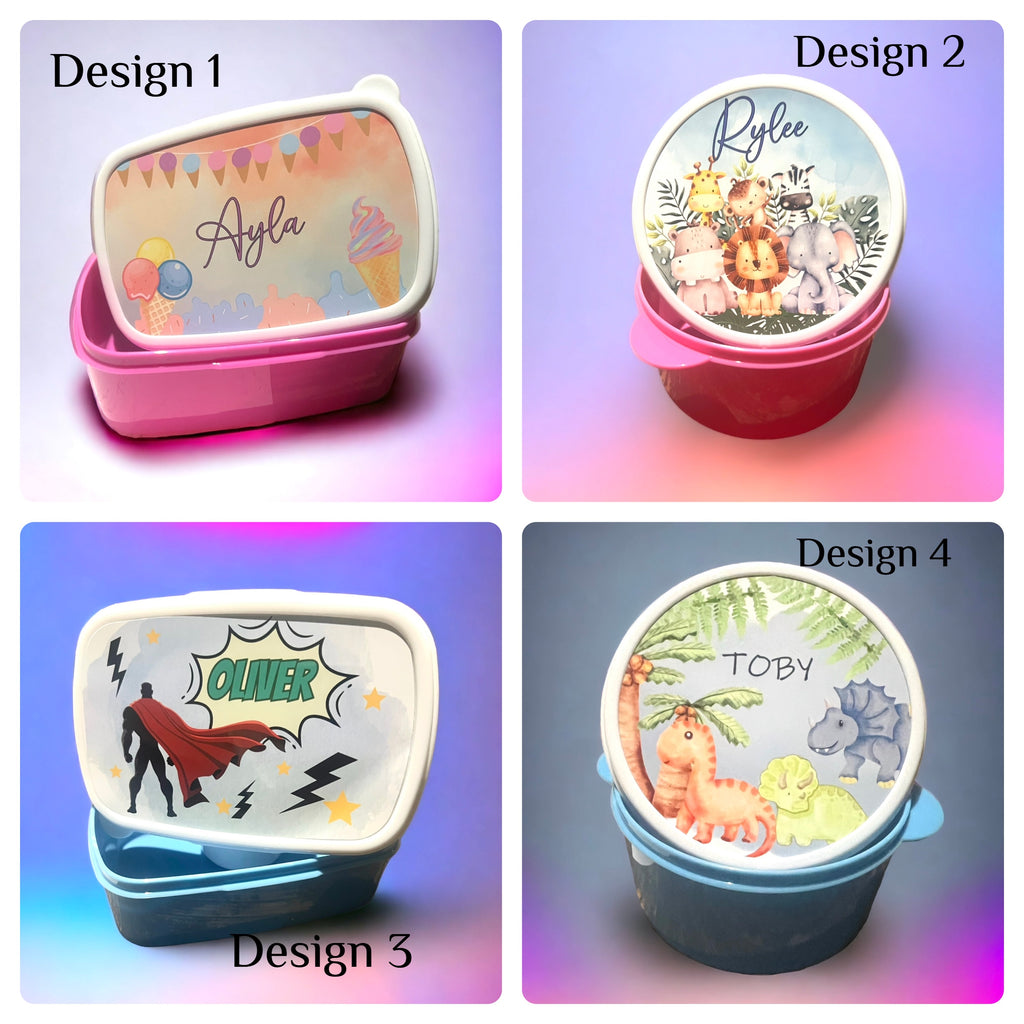 Personalised food containers - 4 Little Dreamers