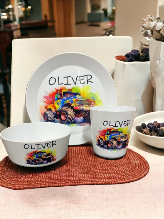 Kids cup, plate & bowl combo