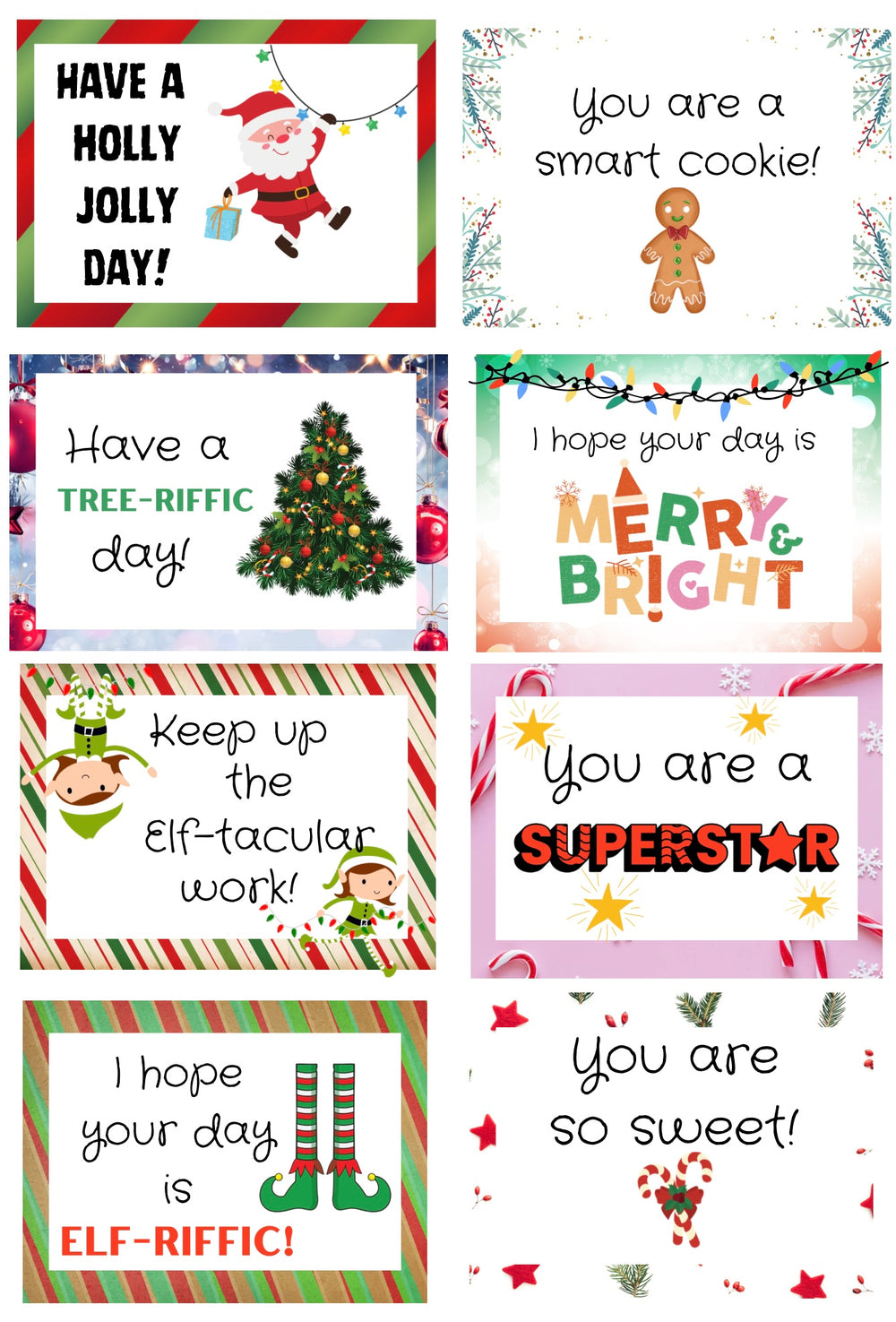 Elf prop - lunch box notes - 4 Little Dreamers