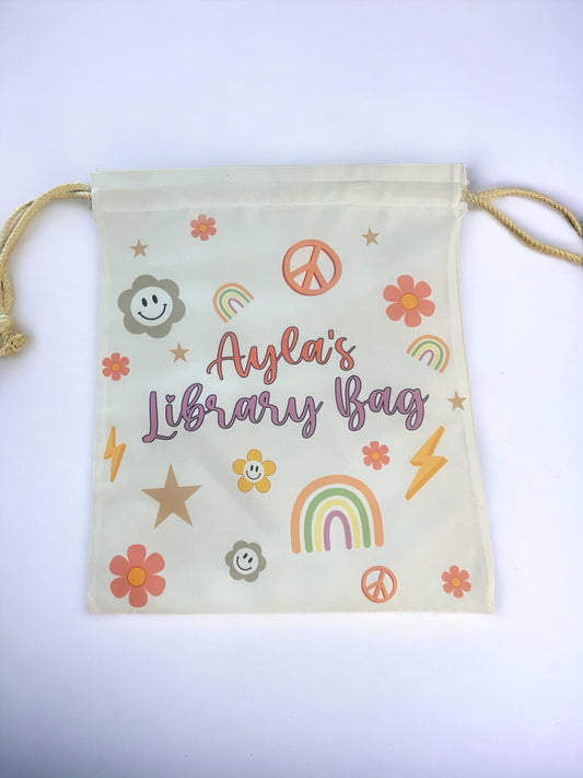 Personalised library bags - 4 Little Dreamers