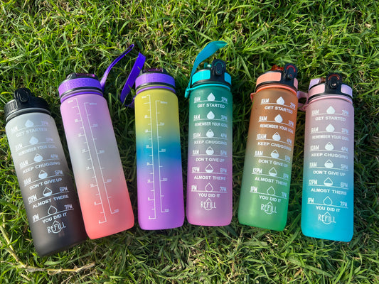 1L motivational drink bottles