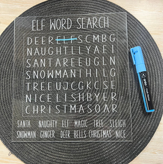 Elf prop - word search