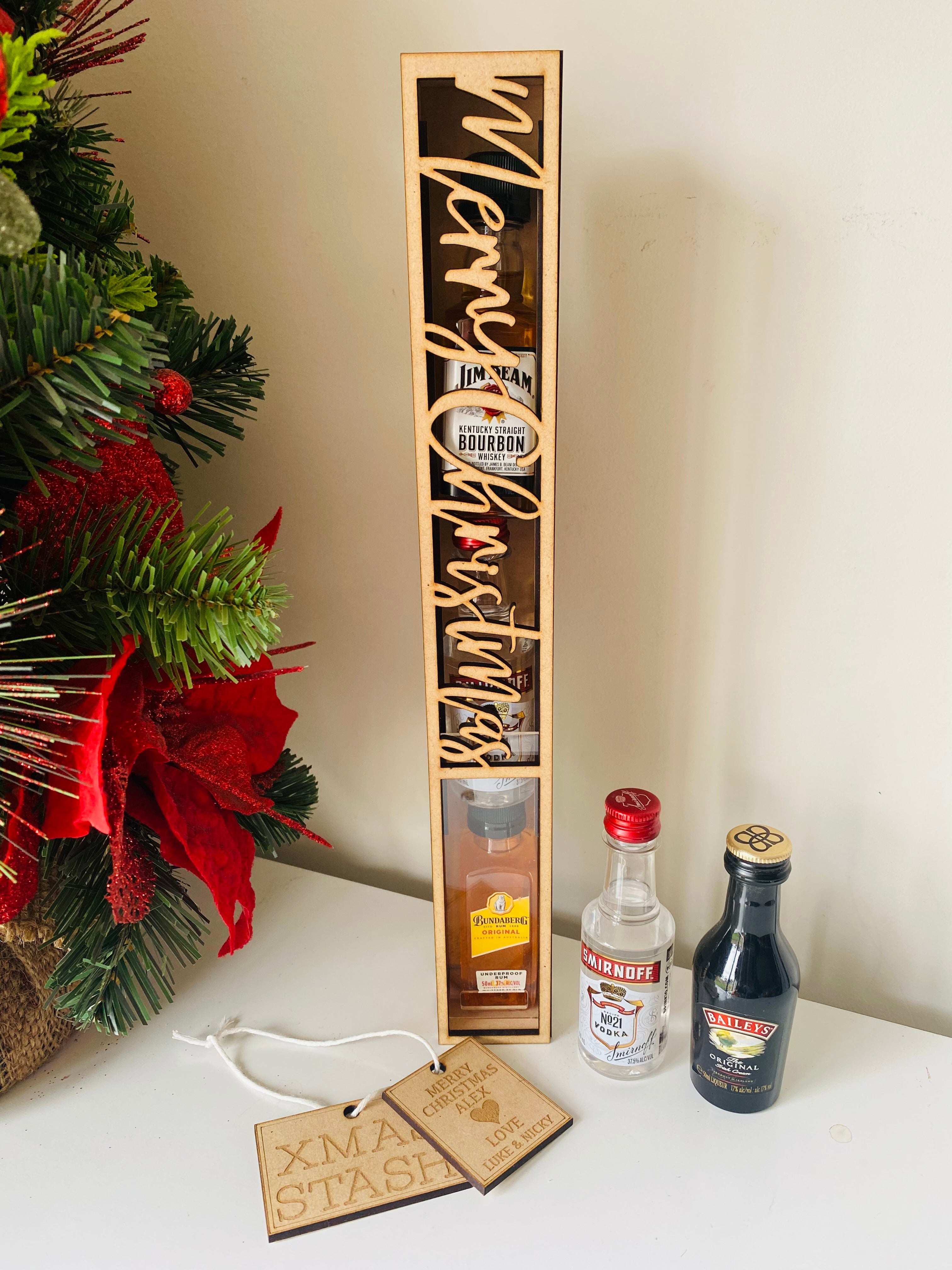 Mini spirit bottle sliding gift box - 4 Little Dreamers