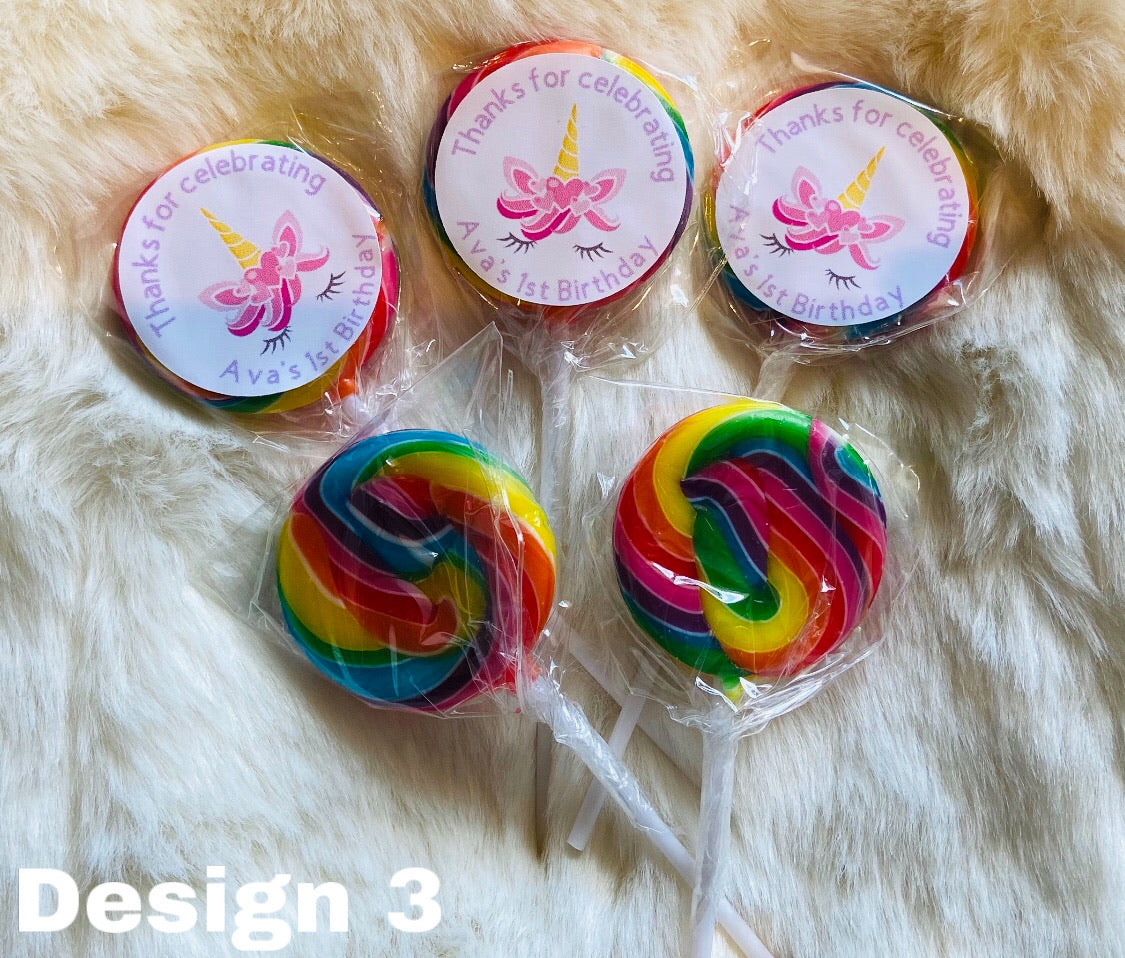 Personalised lollipops - 4 Little Dreamers