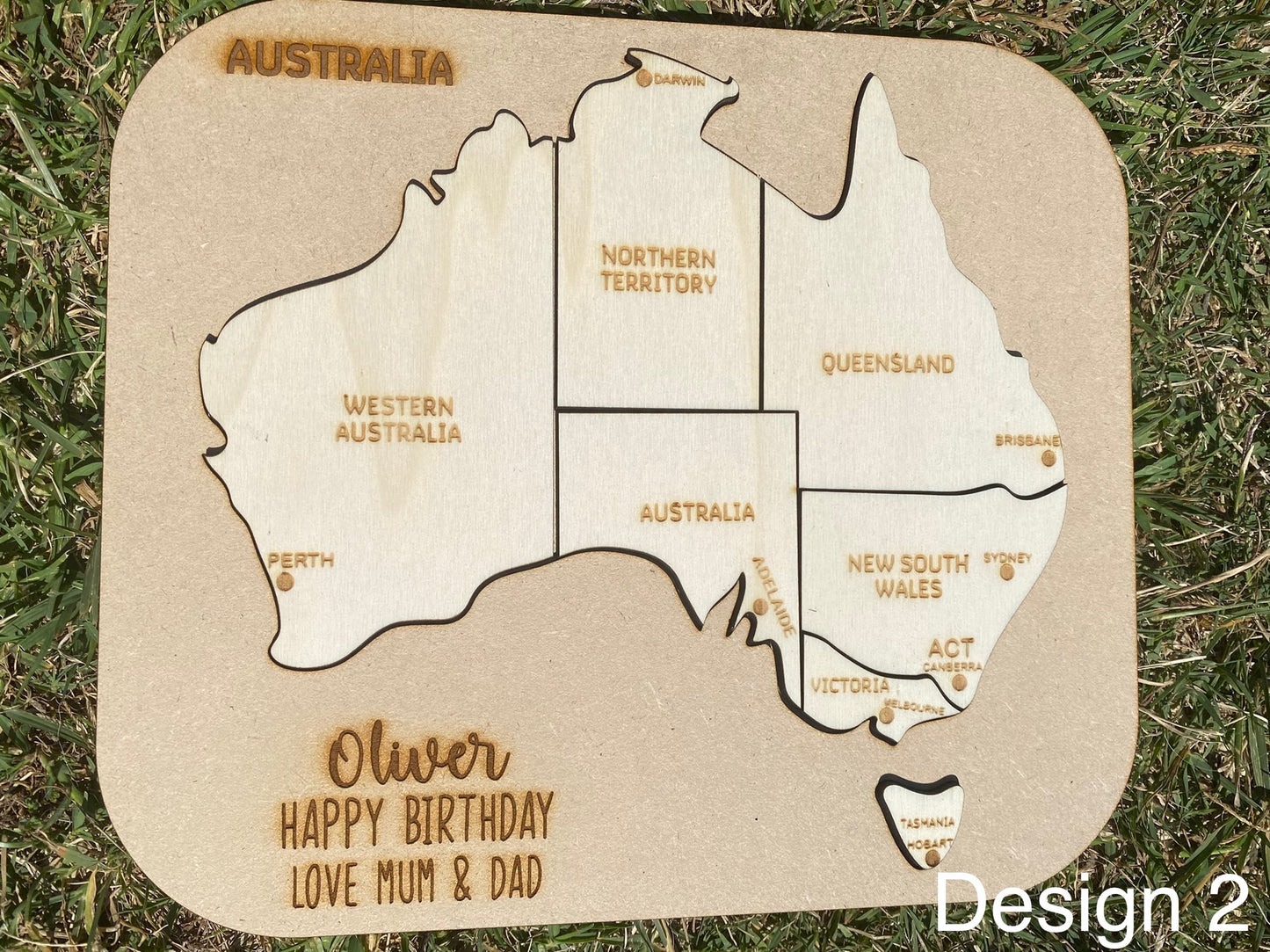 Personalised Australia puzzle