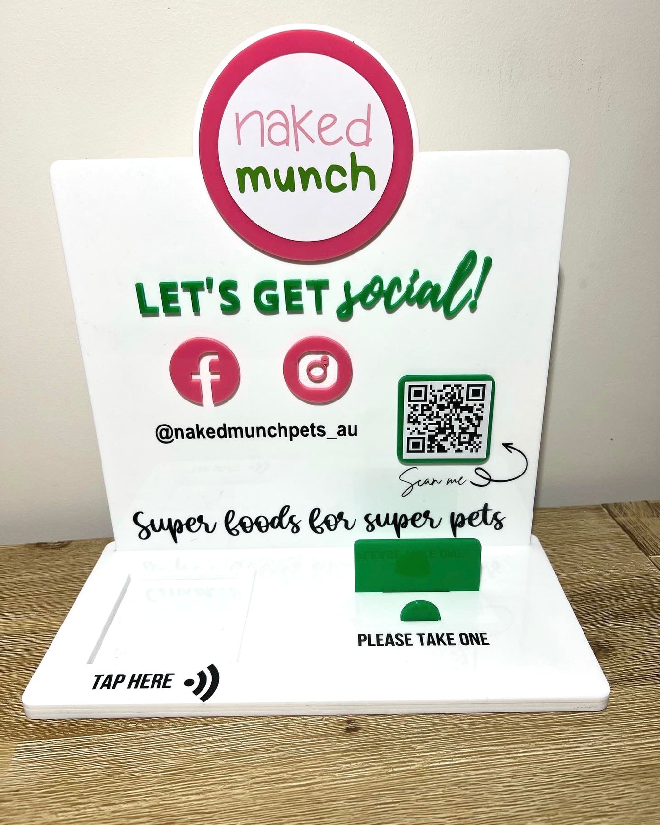 Acrylic square reader stand 4 Little Dreamers