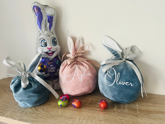 Velvet Easter gift bags