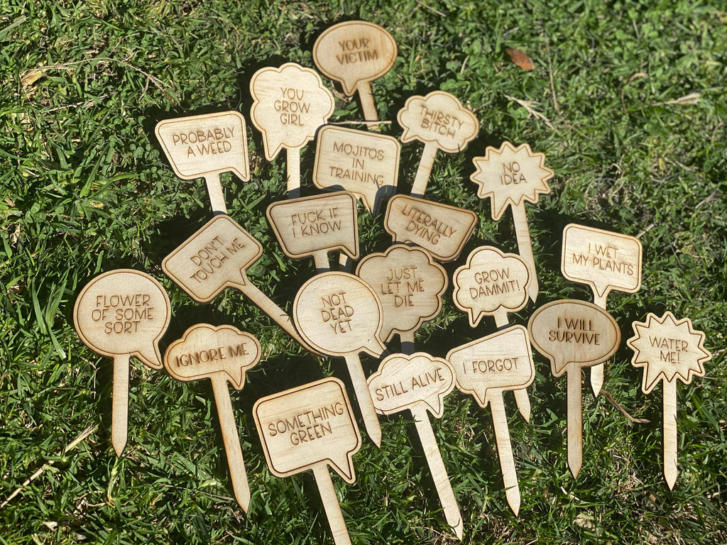 Funny plantar stakes - 4 Little Dreamers