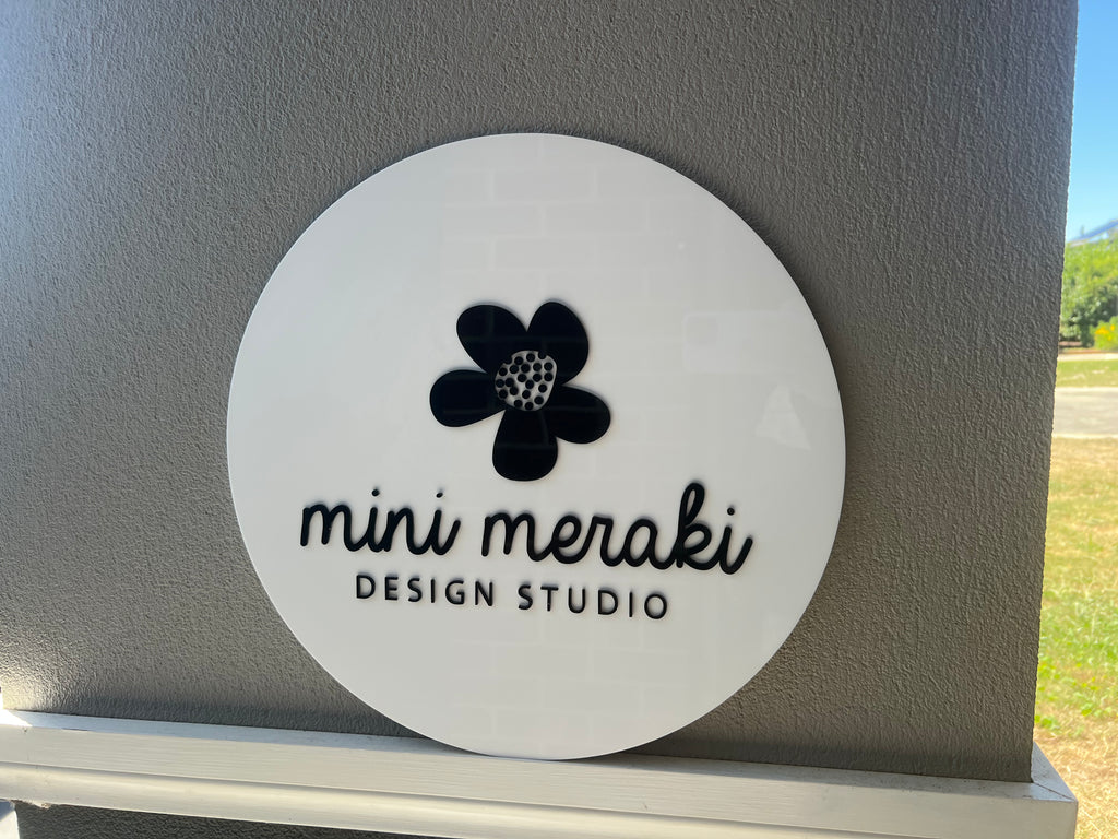 Acrylic business plaques - 4 Little Dreamers