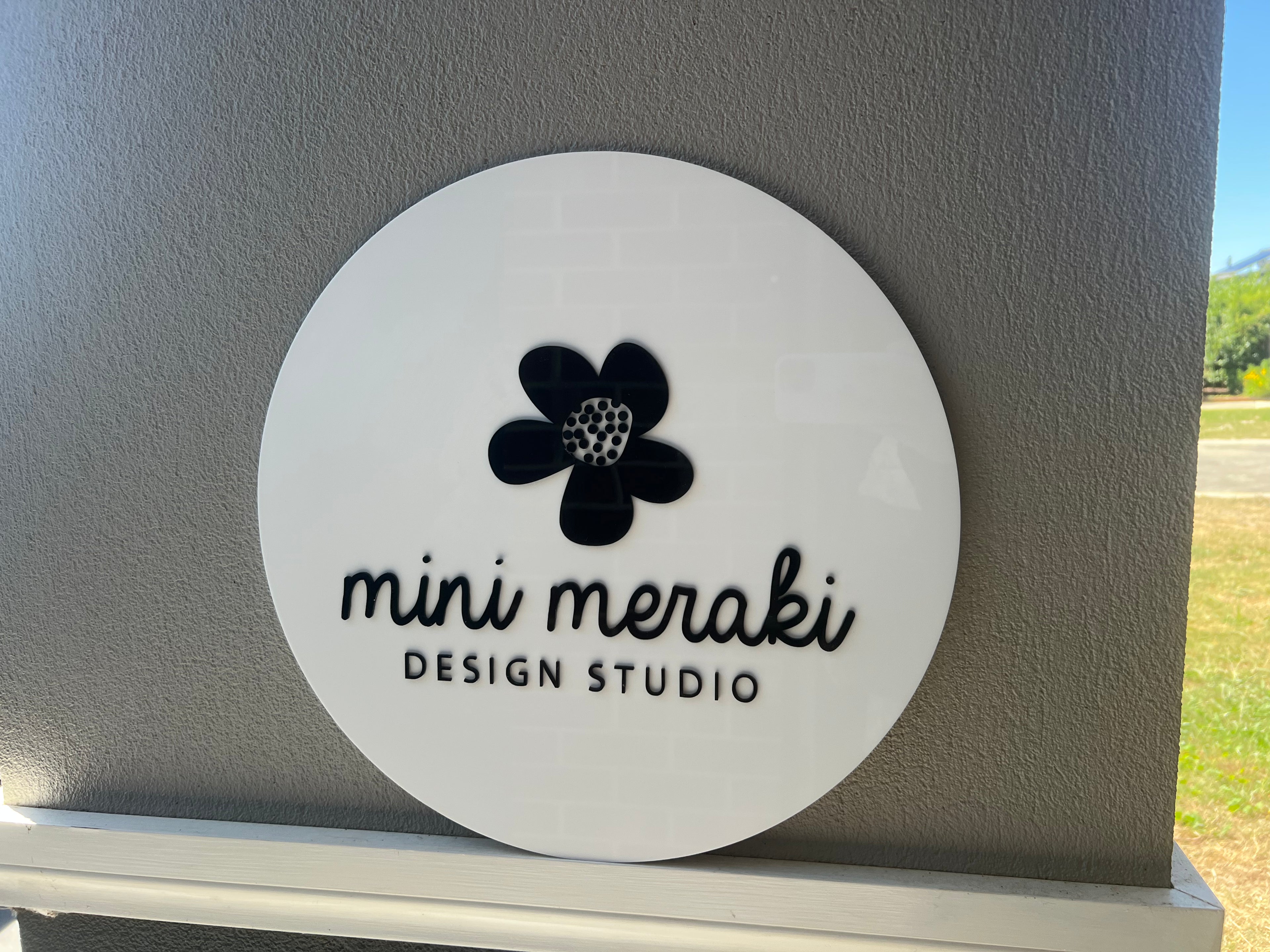 Acrylic business plaques - 4 Little Dreamers