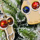 Adult Christmas Lindt ball ornaments/tags