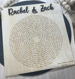 Lyrics plaque - 4 Little Dreamers