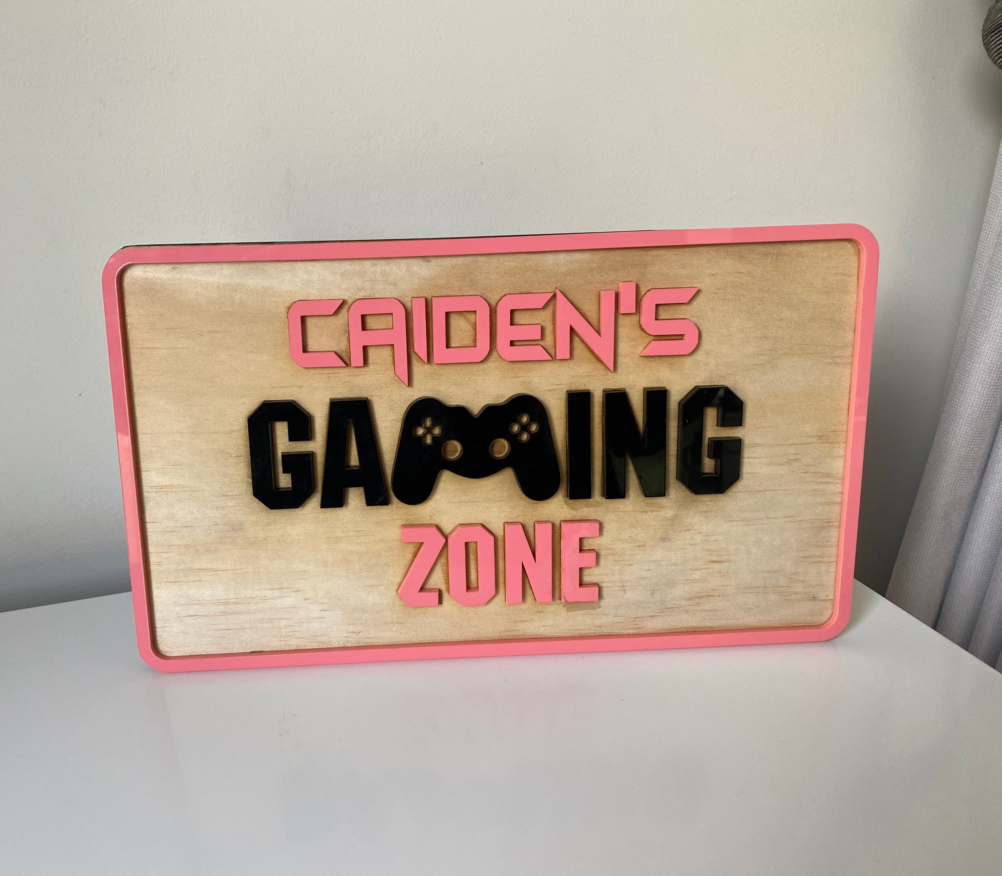 Gaming room sign - 4 Little Dreamers