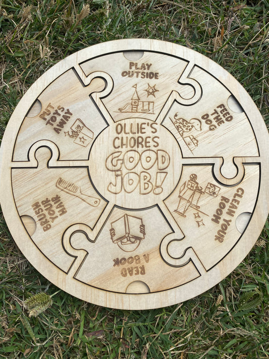 Chores puzzle - 4 Little Dreamers