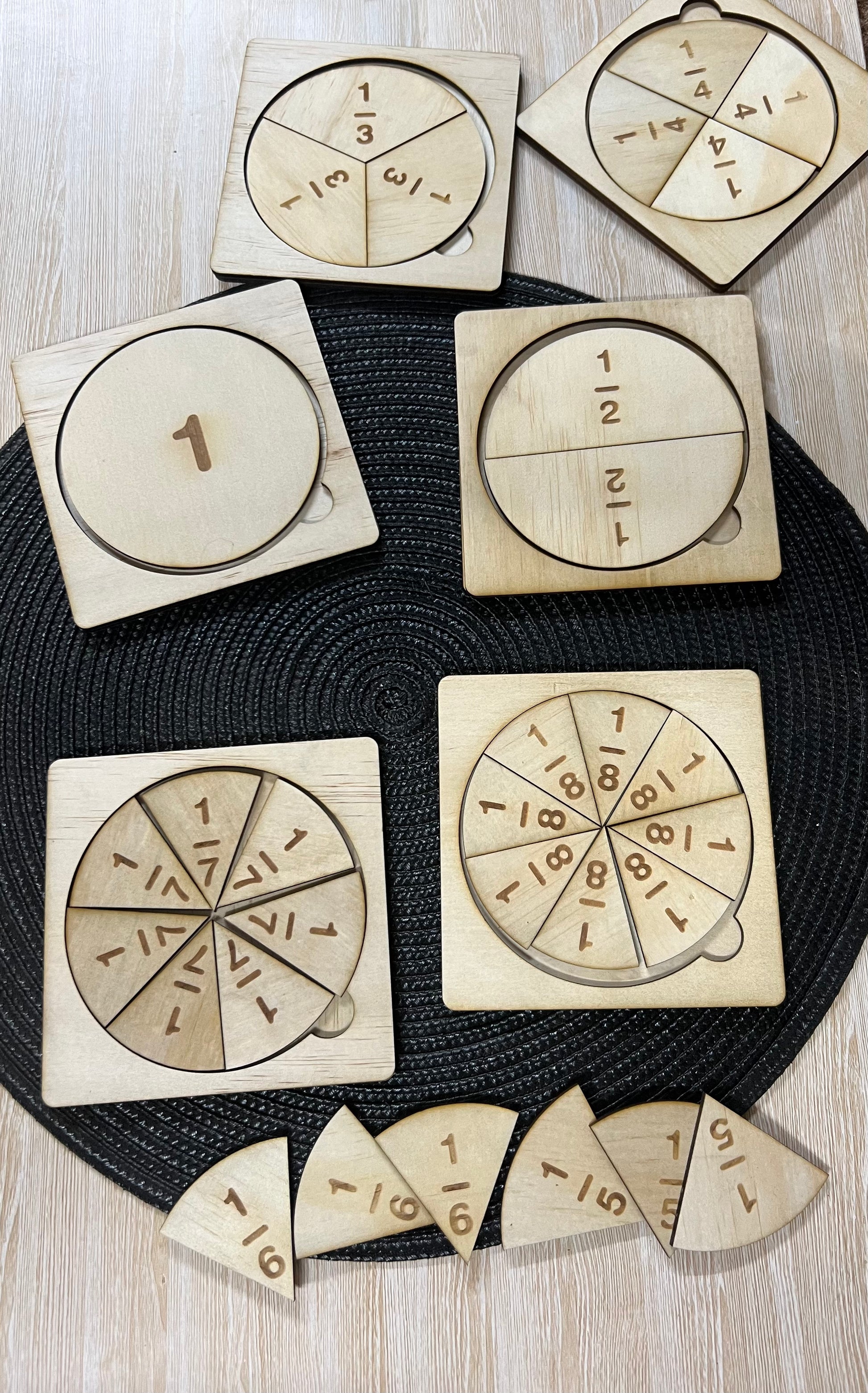 Fractions maths sets - 4 Little Dreamers