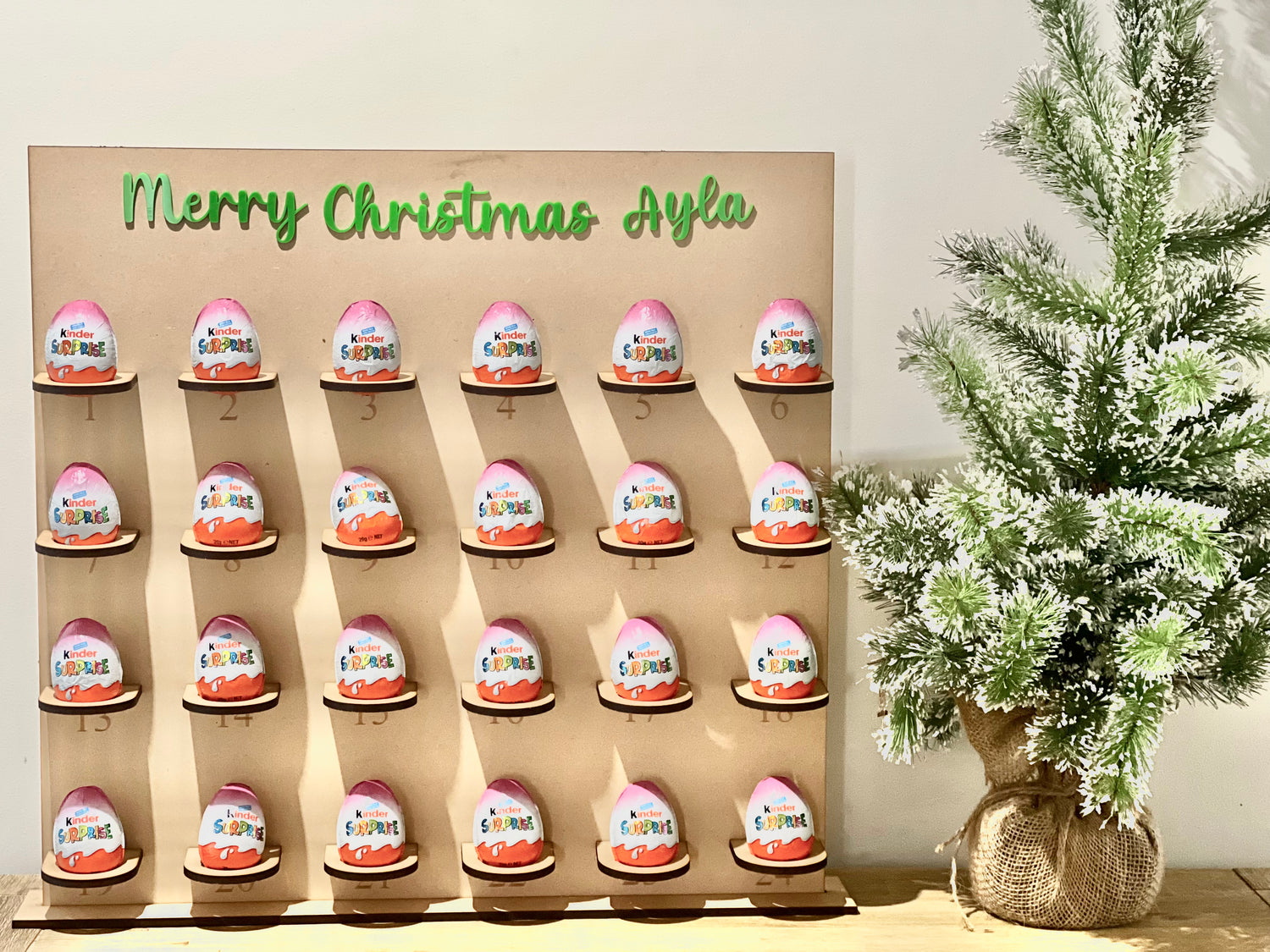 Christmas kinder surprise countdown square style - 4 Little Dreamers