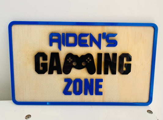 Gaming room sign