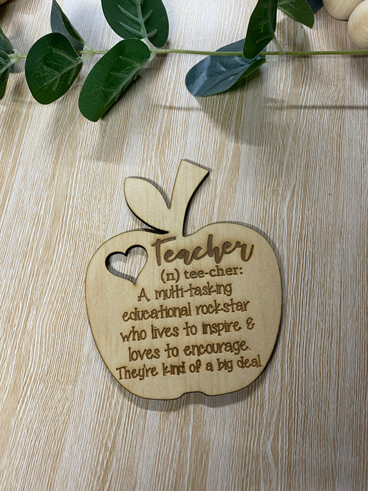 Teacher’s fridge magnet