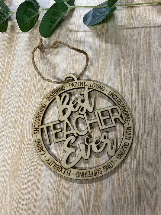 Teacher tree ornaments